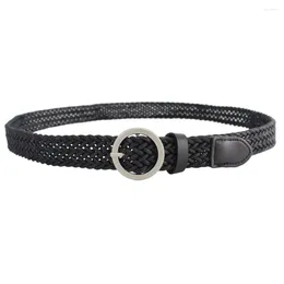 Belts Waistbands Accessories Beach Hand-woven DIY Waist Rope All-match Women Chain Braided Belt Round Button Ethnic Style