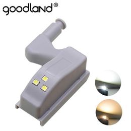 Goodland LED Under Cabinet Light Universal Wardrobe Sensor Armario Inner Hinge Lamp For Cupboard Closet Kitchen222G