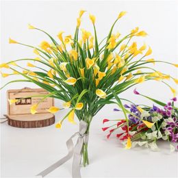 1 bundle of 32cm DIY Calla PE artificial Calla for wedding party decoration handcrafted simulated flowers 240131