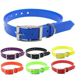 Dog Collars Leashes New Fashion Pet Dog Collar High Quality TPU + Nylon Waterproof Deodorant Resistant Dirt Easy Clean Collars 7 Colours Pet Supplies