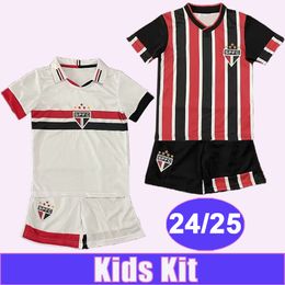 24 25 Sao Paulo Kids kit Soccer Jerseys LUCAS CALLERI NESTOR L. GUSTAVO D. BOBADILLA ERICK FERREIRA ARBOLEDA DIEGO COSTA Home Away Football Shirts