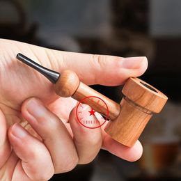 NEW Natural Wood Pipes Herb Tobacco Philtre Bowl Handpipes Portable Innovative Design Cigarette Holder Wooden Smoking Tube