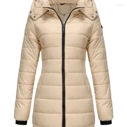 Women's Trench Coats LKSK Winter Jacket Women European Fashion Parkas Solid Loose Casual Thick Warm Coat Hooded Quilted Oversized Clothing