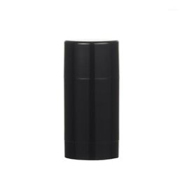 Storage Bottles & Jars 6pcs 75ml Plastic MaBlack Empty Round Deodorant Container Lip Tubes Gloss Holder With Caps2532