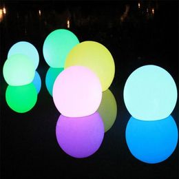 Waterproof LED Swimming Pool Floating Ball Lamp RGB Indoor Outdoor Home Garden KTV Bar Wedding Party Decorative Holiday Lighting Y171P