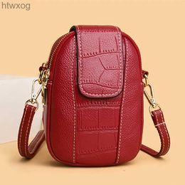 Cell Phone Pouches PU Leather Ladies Crossbody Messenger Bags Bolsa Women Handbag Bolsos Flap Vintage Small Shoulder Bags Phone Purse YQ240131