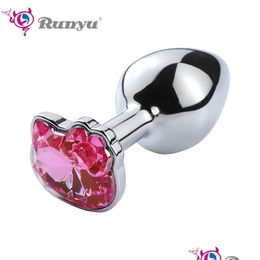 Leg Massagers Toy Masrs Anal Toys Small Crystal Cat Face Jewel Butt Plug Prostate Masr G-Spot Stimation For Woman Couples Drop Deliver Dhcjf