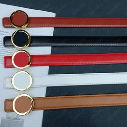 Fashion Red Leather Belt Designer Belts Womens Luxury Gold Letters Hoop Buckle Waistband Business Style Waistbands Mens Width 25mm -3