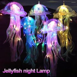 Pendant Lamps Jellyfish Atmosphere Light Creative Lamp Hanging Decoration Ambiance Bedroom Nightlight Party Festival Decorative