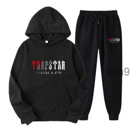 Black Trapstar tracksuit mens hoodie trapstar running basketball sportswear designer hoodies and pants loose tech men women long sleeve suit ZS9V