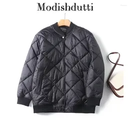Women's Trench Coats Modishdutti 2024 High Quality Women Fashion Loose Pilot Button Jacket Parkas Coat Female Solid Color Casual Pockets