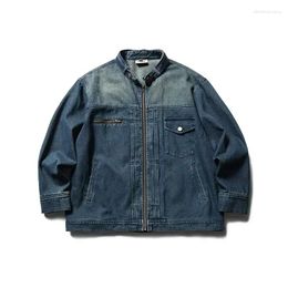 Men's Jackets 2024 High Street Denim Jacket Autumn Winter Personalised Coat Loose Size Casual Daily