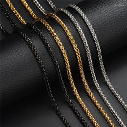 Chains Modyle Punk Black Gold Silver Colour Stainless Steel Necklace For Men Women Fashion Male Choker Jewellery Party Gifts