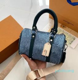 2024 Women Fashion bags Letter Wallets Leather Shoulder bag Retro punk denim style woman purse Luxury handbags