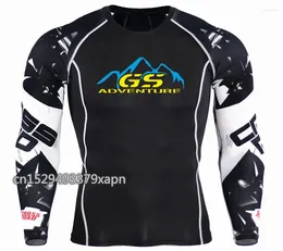 Men's T Shirts ADVENTURE GS 3D Printed Men Compression Shirt 2024 Costume Long Sleeve Tops Male Clothes Pullover