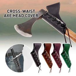 Party Supplies Vintage PU Leather Sword Sheath Axe Blade Holder Waist Belt Lanyard Accessories Medieval Renaissance ViKing Cosplay Prop