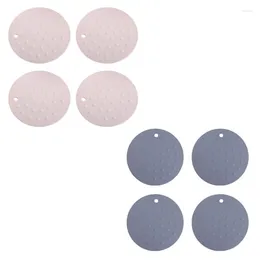 Table Mats 4Pcs Thickened Mat Anti-Scald Waterproof Household Silicone Pot Bowl Insulation Pad