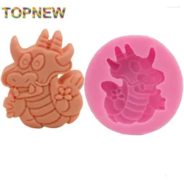 Baking Moulds Zodiac Series Dragon Shape Silicone Mould Fondant Chocolate Candy Jelly Mould SugarCraft DIY Cake Tools 1886