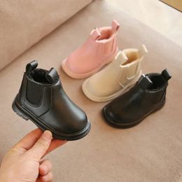 Vintage Children Snow Boots 2024 Pink Platform Fur Boots for Girls Kids Baby Winter Keep Warm ShoesToddler Boys Size 15-19 240127