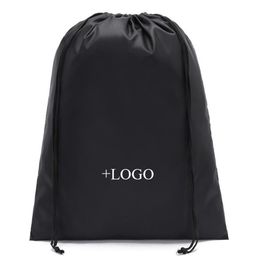 ECO Friendly Reusable Oxford Waterproof Drawstring Bag Custom Print Gift Bags Travel Beach Shoe Cloth Packaging Bags293u