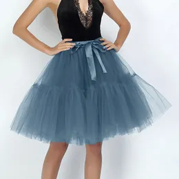 Skirts Sexy Women A Line Bow Tulle Tutu Puffy Half Body Skirt Carnival Outfit Mardi Gras Party Girls Faldas Y2k Clothing