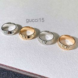 Rings Jewelry t Roman Digital Full Diamond Ring v Gold Micro V-shaped Couple XPWZ