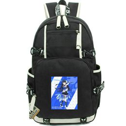 Asuha Kusunoki backpack Battle Girl High School daypack Cartoon school bag Print rucksack Casual schoolbag Computer day pack