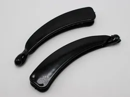 Hair Clips 5 Black Plastic Wide Banana Claw Comb Ponytail Holder 110mm For DIY Craft