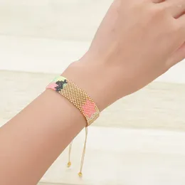 Link Bracelets Go2boho Miyuki Fashion Mexican Pulseras Jewellery Handmade Woven Jewellery Beads Stars Pattern