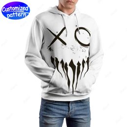 designer Men Hoodies & Sweatshirts white scrawl hip-hop rock Custom patterned caps casual Athleisure sports outdoor wholesale hoodie Men's Clothing big size s-5xl