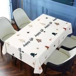 Table Cloth Non-slip No-wash Wear-resistant And Heat-resistant PVC Square Tablecloth