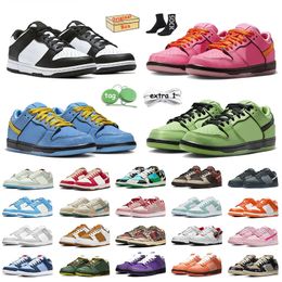2024 With Box OG Designer Low Panda Shoes Girls Blossom Year of the Dragon Shoe Pink Green Lobster April Turbo Green Lows Pandas Women trainers Mens Big Size 13 Sneakers