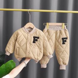 Winter Boys Baseball Varsity Jackets Boys Cotton Coat Childrens Winter Baseball Jersey Boys Girls Cardigan Casual Sportswear 240131