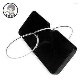 Sunglasses Foam Nose Reading Glasses Men With Case Women Pads Clips Mini Magnifying Portable