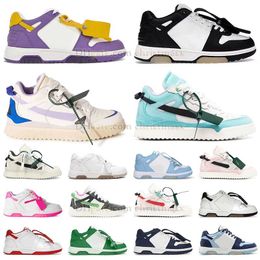 2024 Mid top Sponge Offes Out Of Office Trainers Low Tops White Casual Shoes OOO Black White Blue green pink Vintage Designer Platform Mens Women Loafers Sneakers