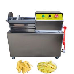 Electric French Fries Machine Stainless Steel Vegetable Radish Potato Strip Cutter Machine Commercial Fries Cutting Machine