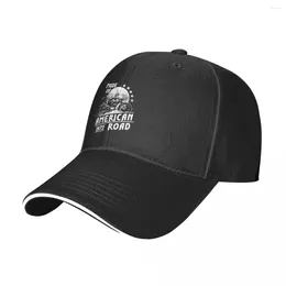 Ball Caps Pride Of American Road Baseball Cap Biker Lifestyle Men Women Print Hip Hop Hats Summer Y2k Cool Sun-Proof