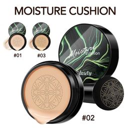 BB CC Cream Face Foundation Concealer Cushion Mushroom Base Waterproof Brighten Makeup Whitening Tone Cosmetics Make up 240124