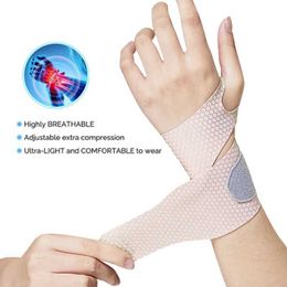 Wrist Support 1Pcs Adjustable Wrist Protector Safety Wristband Gym Sports Wristbands Carpal Protector Breathable Injury Wrap Band Strap YQ240131