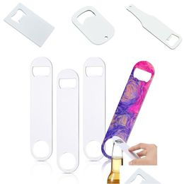 Openers Diy Sublimation Blanks Bottle White Heat Transfer Stainless Steel Wine Opener Strong Pressure Metal Corkscrew Kitchen Dining Dhlaf