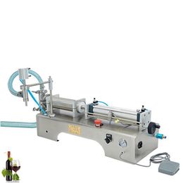 Stainless Steel Single Head Liquid Quantitative Filling Machine Horizontal Pneumatic Filling Machine Beverage Wine Milk