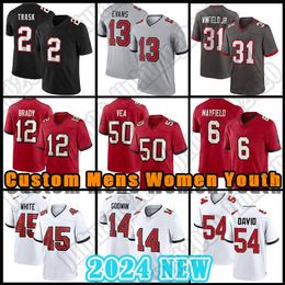 14 Chris Godwin 13 Mike Evans Football Jersey Baker Mayfield Devin White Tampas Bayes Antoine Winfield Jr Buccaneeres Kyle Trask Calijah Kancey Ronde Barber Vita Vea