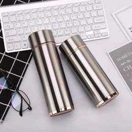 Water Bottles 400ml High Quality Double Wall Thermal Cup Travel Mug Thermos Bottle Vacuum School Home Tea Coffee Drink