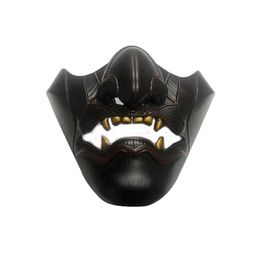 Party Masks Takerlama Game Ghost Oni Horror Mask Half Face Jin Samurai Cosplay Resin Fl Halloween Props X0803 Drop Delivery Home Gar Dh160