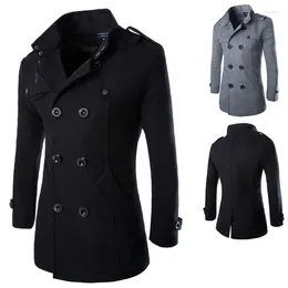 Men's Trench Coats 2024 Spring And Autumn Fashion Casual Cloth Coat Boutique Fabric