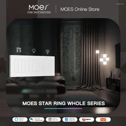 Smart Home Control MOES Star Ring Series ZigBee Light Switch Dimmer And Curtain Life APP Work With Alexa Google