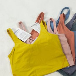 Summer U-shaped Yoga suit, women's sports U-shaped vest, bra, fitness and beauty back, lined chest pad lululemonBra