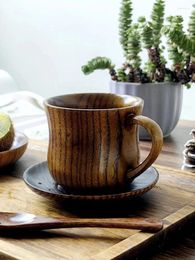 Coffee Pots Nest Japanese Cup Handmade Wooden Household Set Water Milk Laser Friendly