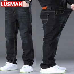 Jeans for Men Big Size 2850 Denim Fabric Large Size Pants for Fat People 45150kg Jeans Hombre Wide Leg Jeans Pantalon Homme 240124