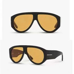 2024 Designer Men Tom Chunky Plate Frame FT1044 Oversized Glasses Fashion Ford Sunglasses for Women Sport Black Styles Original Box 8886qqq